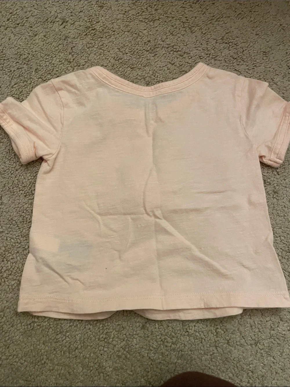 GAP Pink Tee with Flamingo & 3D Flower